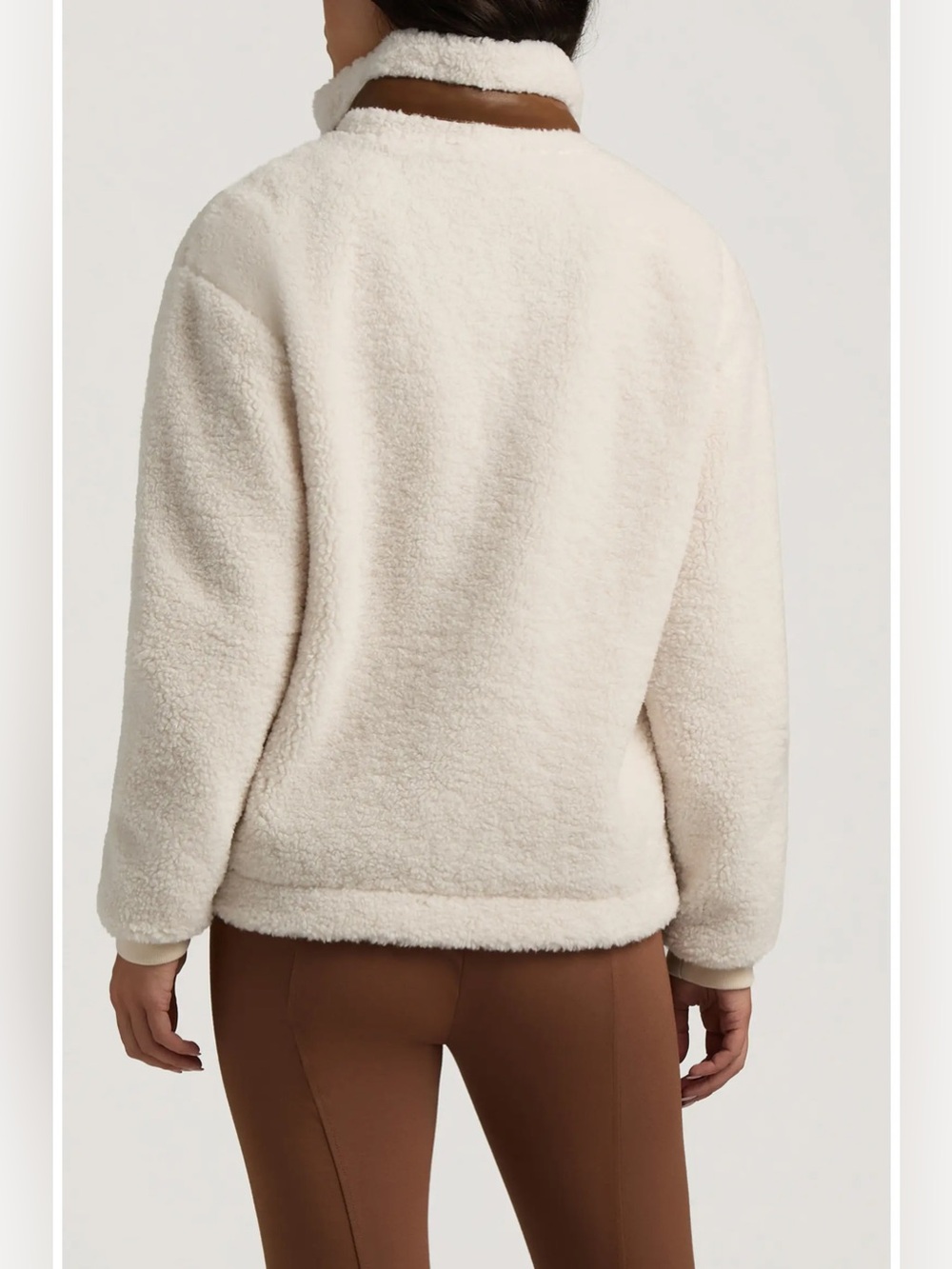 Hunter Emma High Pile Fleece Jacket Cream NEW - Picture 4 of 4